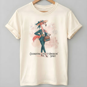 America 250 Years of American Spirit Occupational Therapist Flamingo Shirt - FlamingoAholic