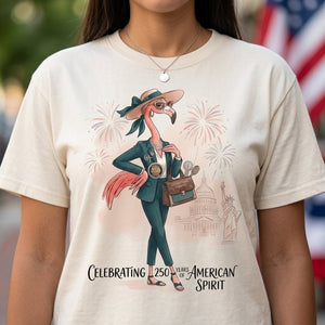 America 250 Years of American Spirit Occupational Therapist Flamingo Shirt - FlamingoAholic