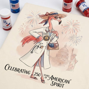America 250 Years of American Spirit Pharmacist Flamingo Shirt - FlamingoAholic