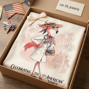 America 250 Years of American Spirit Physician Assistant Flamingo Shirt - FlamingoAholic
