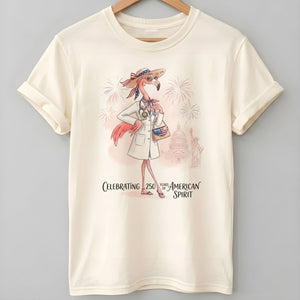 America 250 Years of American Spirit Physician Assistant Flamingo Shirt - FlamingoAholic