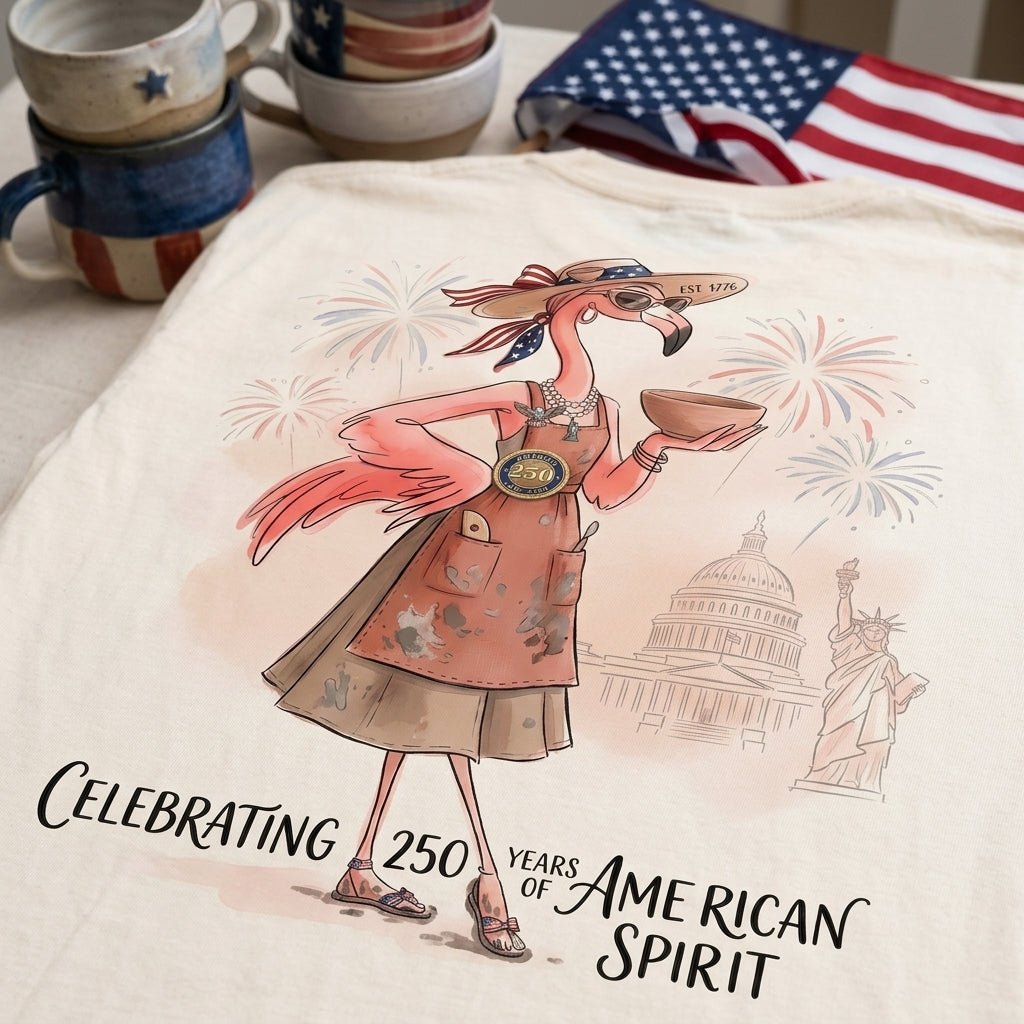 America 250 Years of American Spirit Pottery Artisan Shirt - FlamingoAholic
