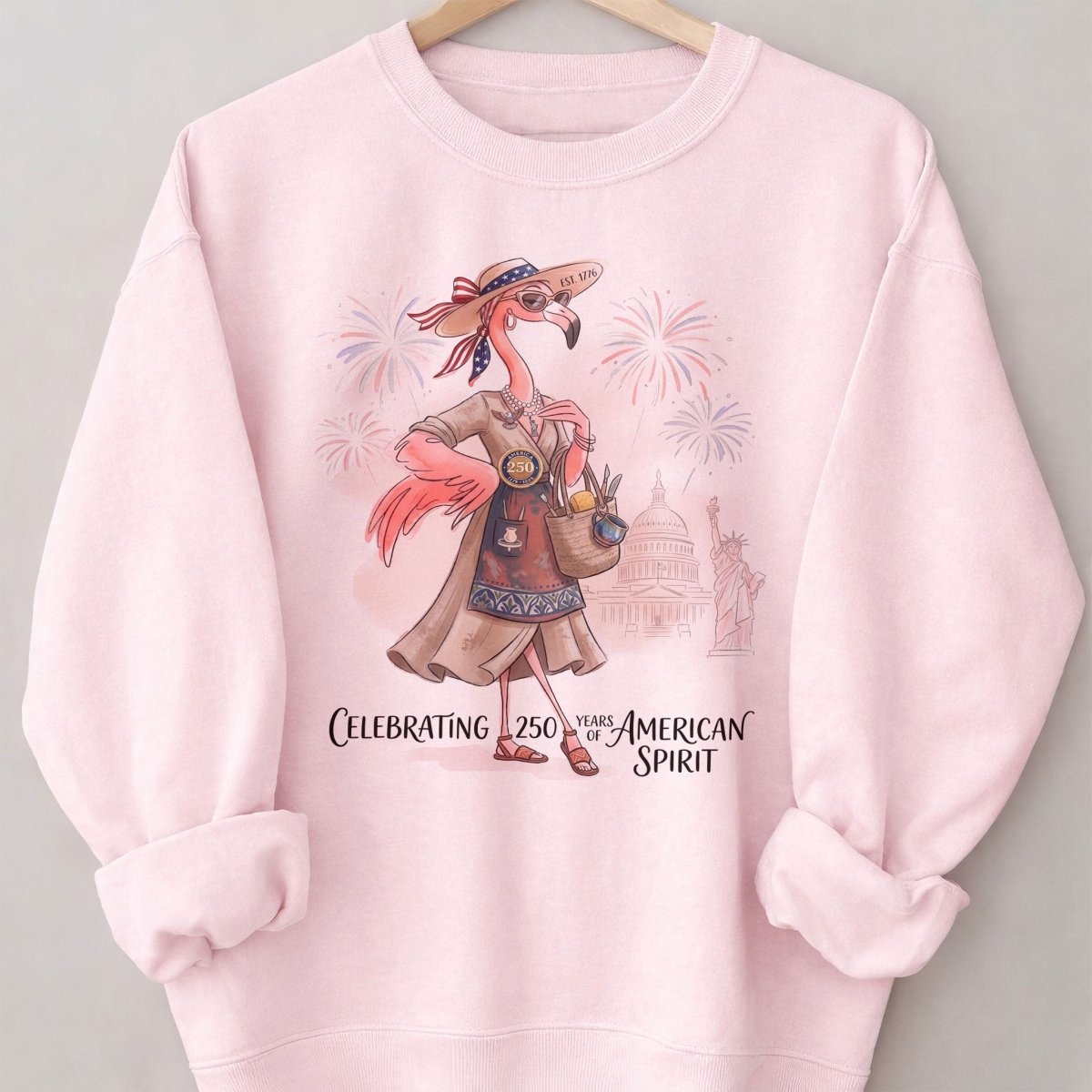 America 250 Years of American Spirit Pottery Flamingo Shirt - FlamingoAholic