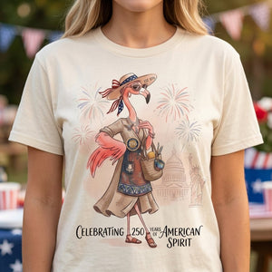 America 250 Years of American Spirit Pottery Flamingo Shirt - FlamingoAholic