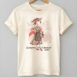 America 250 Years of American Spirit Pottery Flamingo Shirt - FlamingoAholic