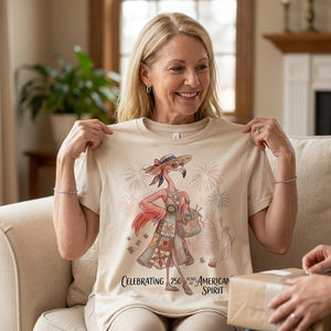 America 250 Years of American Spirit Quilting Knitting Flamingo Shirt - FlamingoAholic