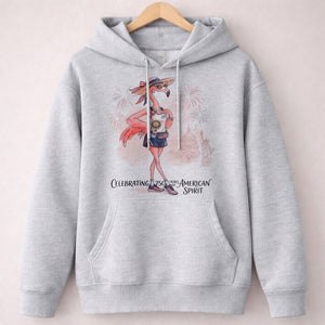 America 250 Years of American Spirit Running Flamingo Shirt - FlamingoAholic
