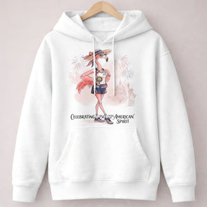 America 250 Years of American Spirit Running Flamingo Shirt - FlamingoAholic
