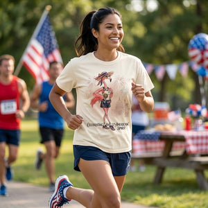 America 250 Years of American Spirit Running Flamingo Shirt - FlamingoAholic