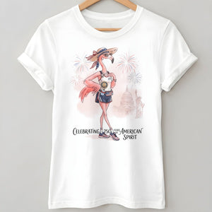 America 250 Years of American Spirit Running Flamingo Shirt - FlamingoAholic