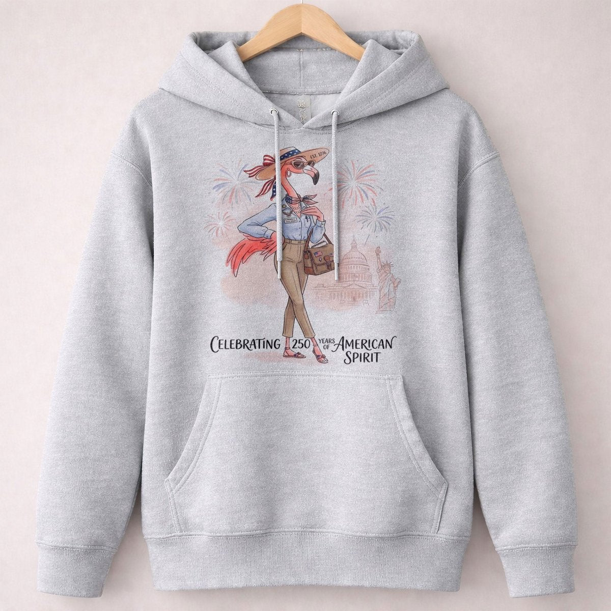 America 250 Years of American Spirit Social Worker Flamingo Shirt - FlamingoAholic