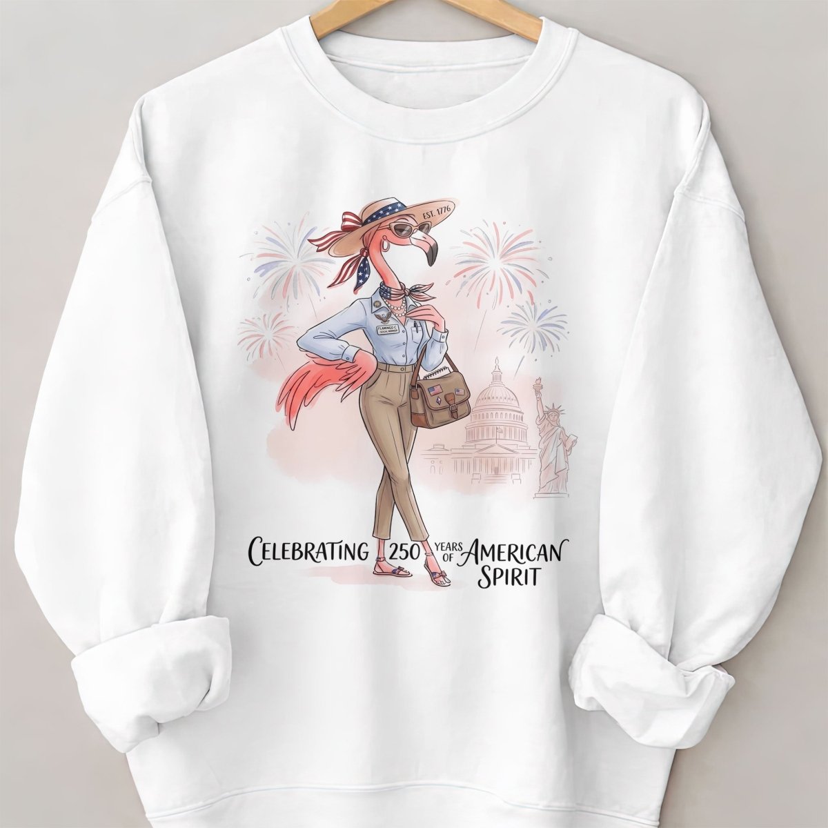America 250 Years of American Spirit Social Worker Flamingo Shirt - FlamingoAholic