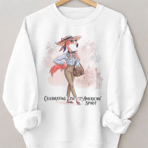 America 250 Years of American Spirit Social Worker Flamingo Shirt - FlamingoAholic