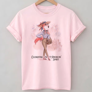 America 250 Years of American Spirit Social Worker Flamingo Shirt - FlamingoAholic