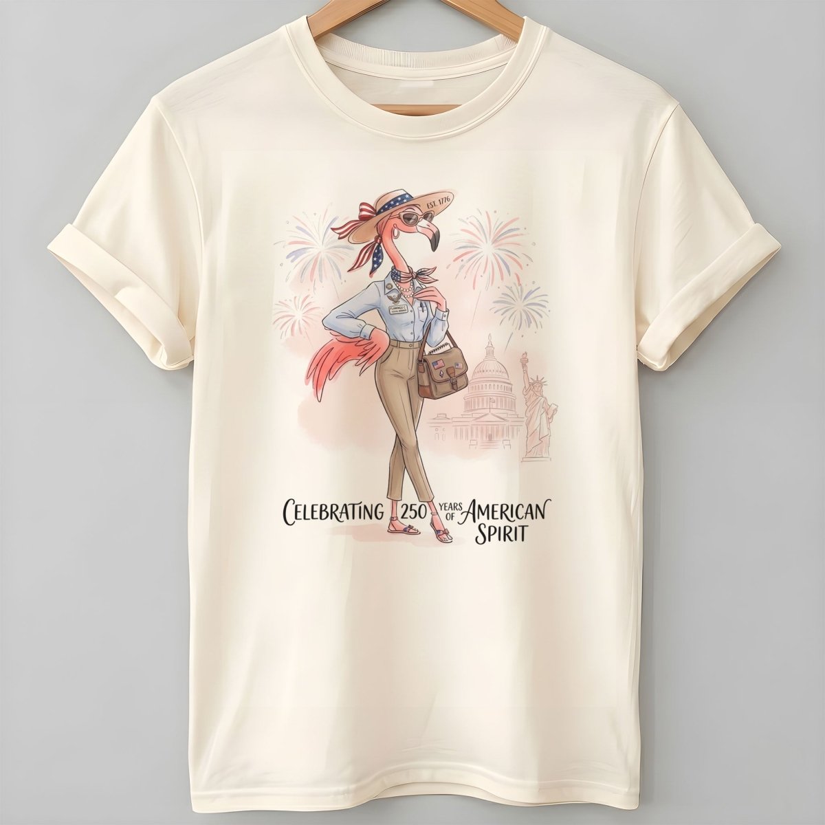 America 250 Years of American Spirit Social Worker Flamingo Shirt - FlamingoAholic