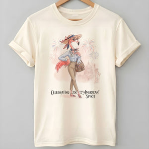 America 250 Years of American Spirit Social Worker Flamingo Shirt - FlamingoAholic