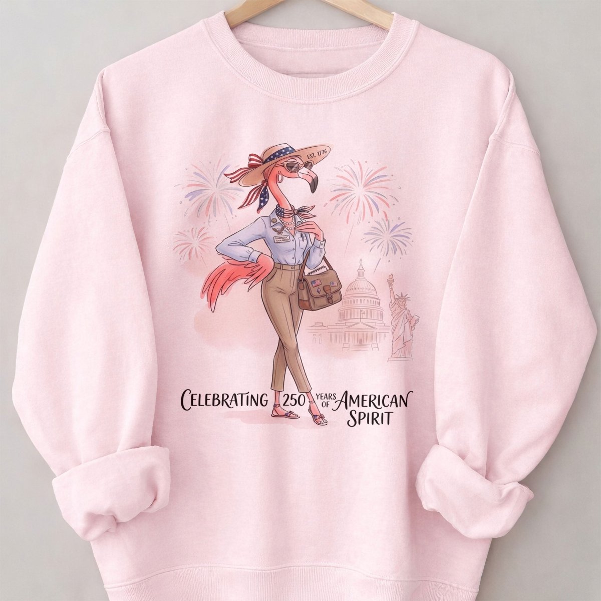 America 250 Years of American Spirit Social Worker Flamingo Shirt - FlamingoAholic