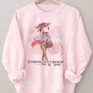 America 250 Years of American Spirit Social Worker Flamingo Shirt - FlamingoAholic