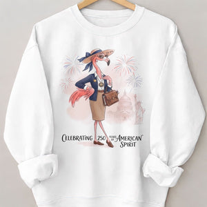 America 250 Years of American Spirit Teacher Flamingo Shirt - FlamingoAholic