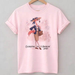 America 250 Years of American Spirit Teacher Flamingo Shirt - FlamingoAholic