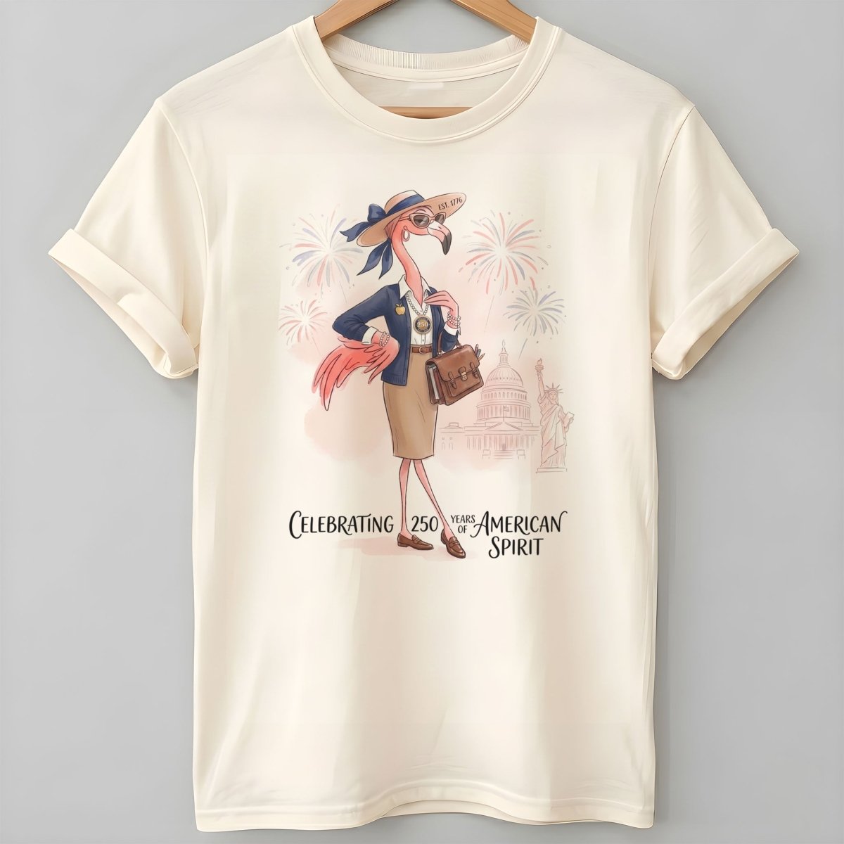America 250 Years of American Spirit Teacher Flamingo Shirt - FlamingoAholic