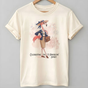 America 250 Years of American Spirit Teacher Flamingo Shirt - FlamingoAholic