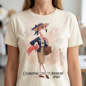 America 250 Years of American Spirit Teacher Flamingo Shirt - FlamingoAholic