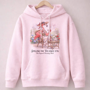 America 250 Years of American Spirit Teatime Flamingo Shirt - FlamingoAholic