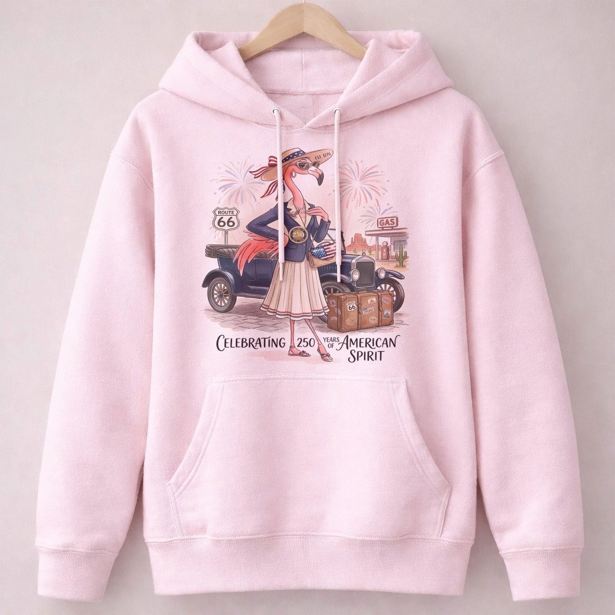America 250 Years of American Spirit Travel Flamingo Shirt - FlamingoAholic