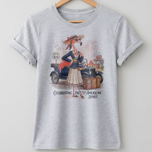 America 250 Years of American Spirit Travel Flamingo Shirt - FlamingoAholic