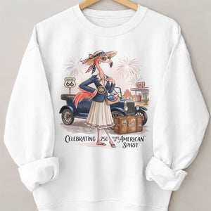 America 250 Years of American Spirit Travel Flamingo Shirt - FlamingoAholic