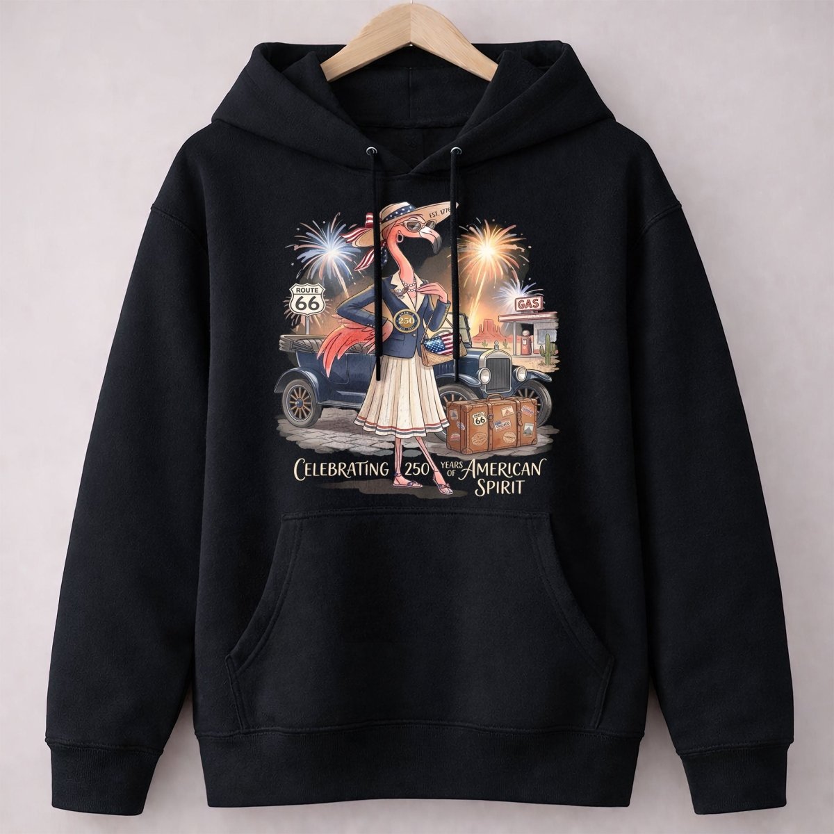 America 250 Years of American Spirit Travel Flamingo Shirt - FlamingoAholic