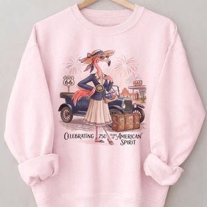 America 250 Years of American Spirit Travel Flamingo Shirt - FlamingoAholic