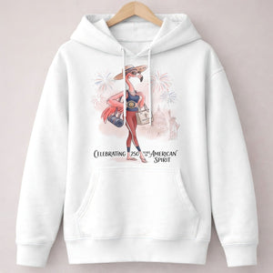 America 250 Years of American Spirit Yoga Pilates Flamingo Shirt - FlamingoAholic