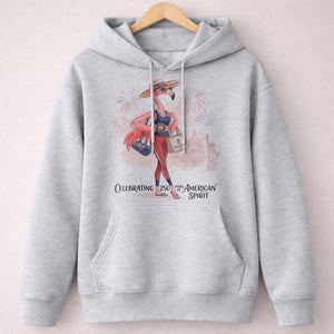 America 250 Years of American Spirit Yoga Pilates Flamingo Shirt - FlamingoAholic