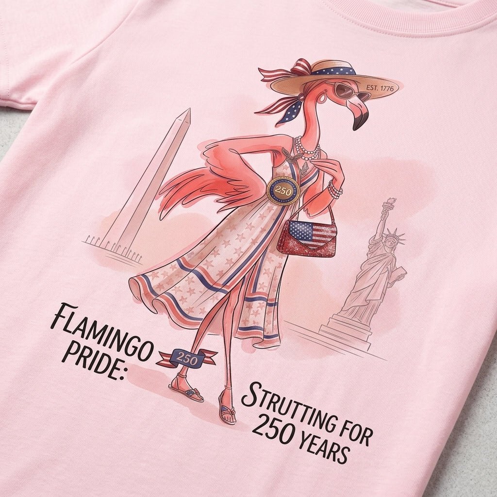 America's Historic Jubilee Celebrating 250 Years Flamingo Shirt - FlamingoAholic