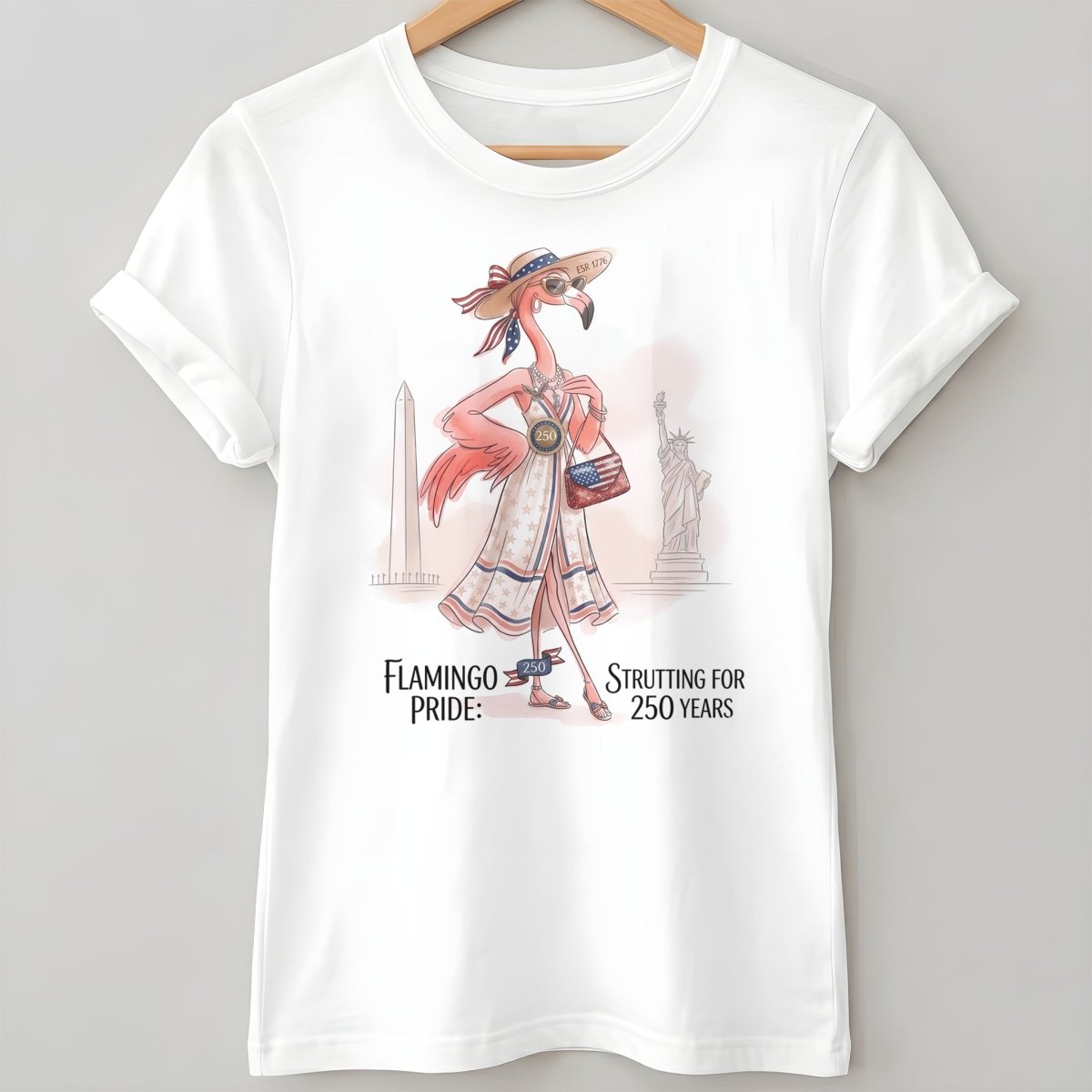 America's Historic Jubilee Celebrating 250 Years Flamingo Shirt - FlamingoAholic