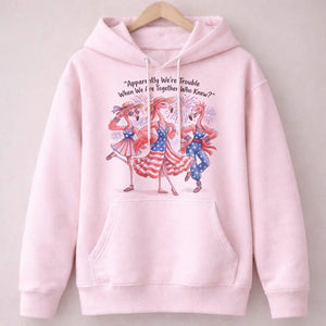 Apparently We're Trouble When We Are Together Flamingo Besties Shirt - FlamingoAholic