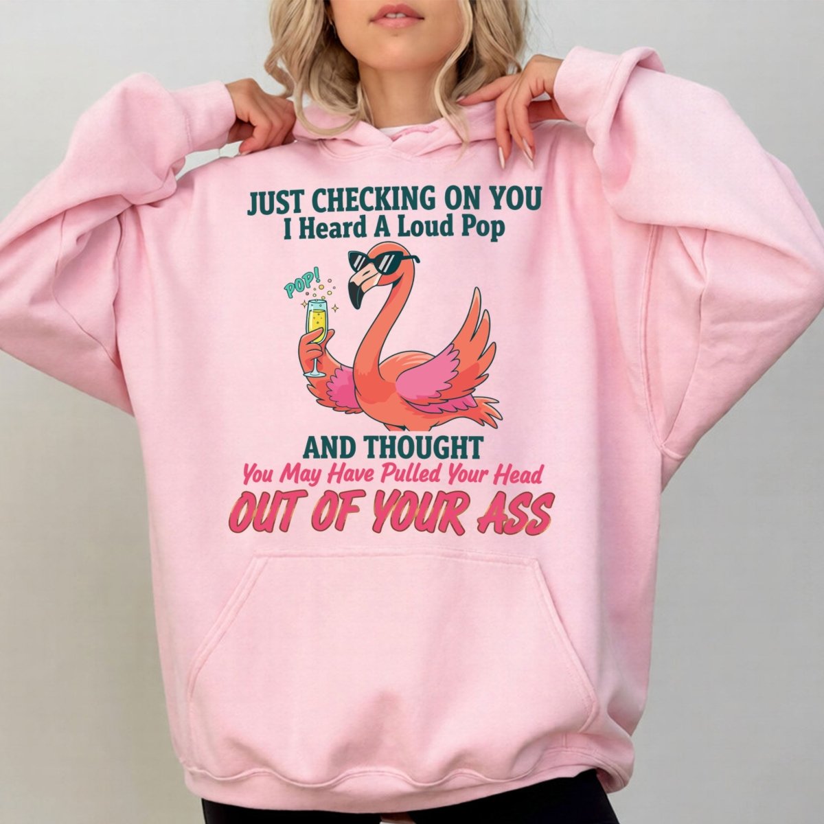 Bold Sarcastic Flamingo Graphic Tee - Hilariously Rude Quote Shirt - FlamingoAholic