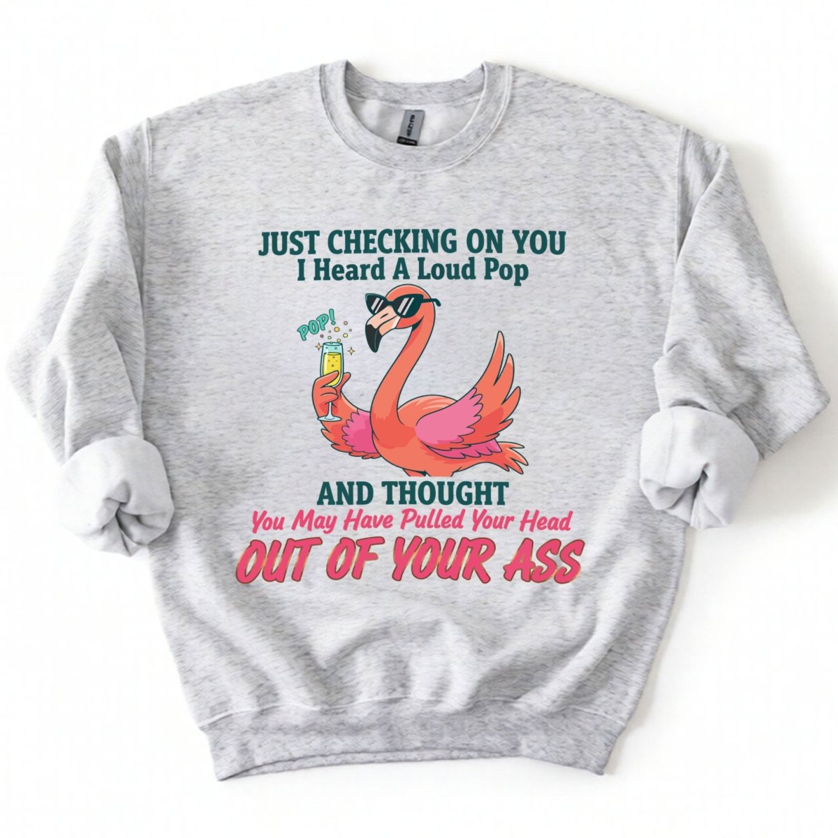 Bold Sarcastic Flamingo Graphic Tee - Hilariously Rude Quote Shirt - FlamingoAholic