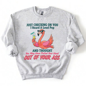 Bold Sarcastic Flamingo Graphic Tee - Hilariously Rude Quote Shirt - FlamingoAholic