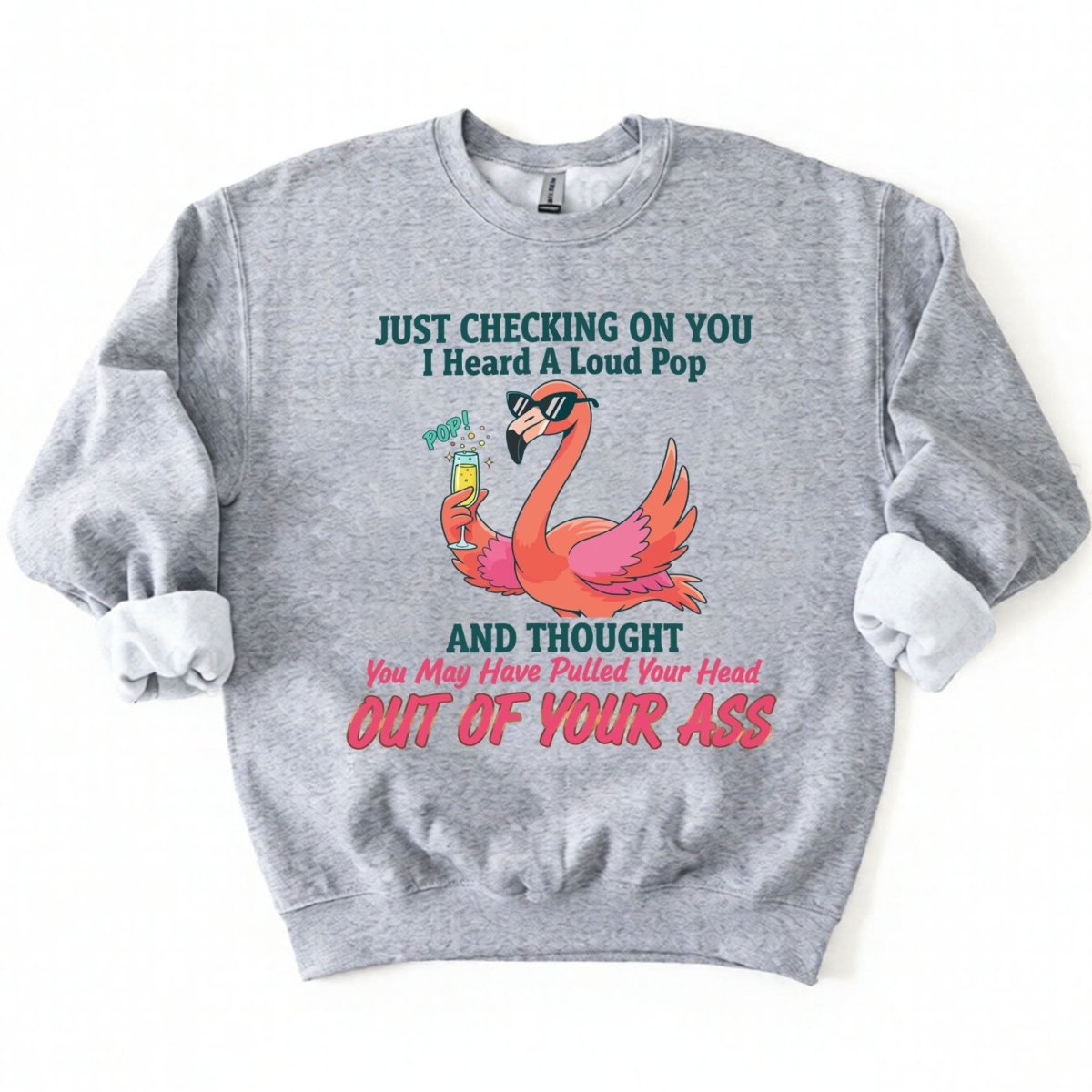 Bold Sarcastic Flamingo Graphic Tee - Hilariously Rude Quote Shirt - FlamingoAholic