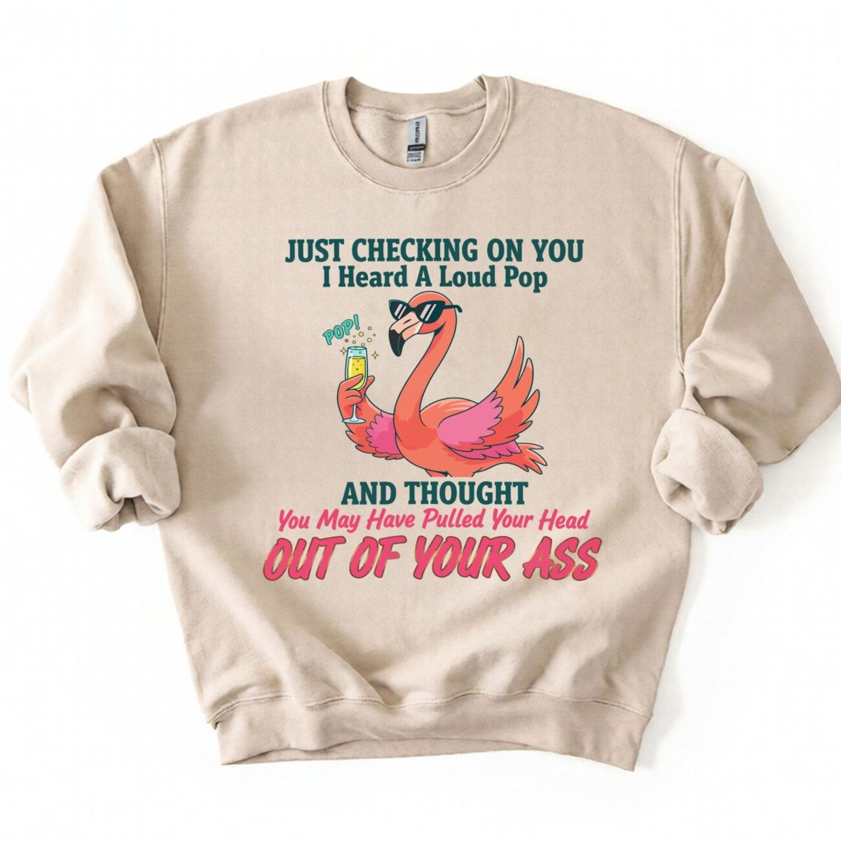 Bold Sarcastic Flamingo Graphic Tee - Hilariously Rude Quote Shirt - FlamingoAholic
