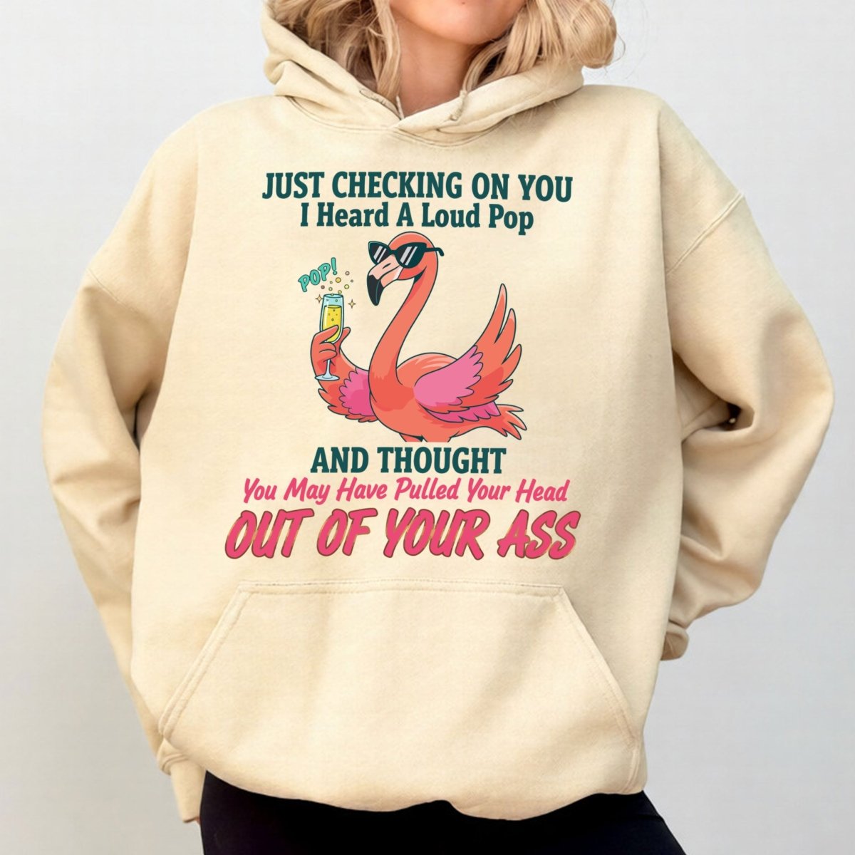 Bold Sarcastic Flamingo Graphic Tee - Hilariously Rude Quote Shirt - FlamingoAholic