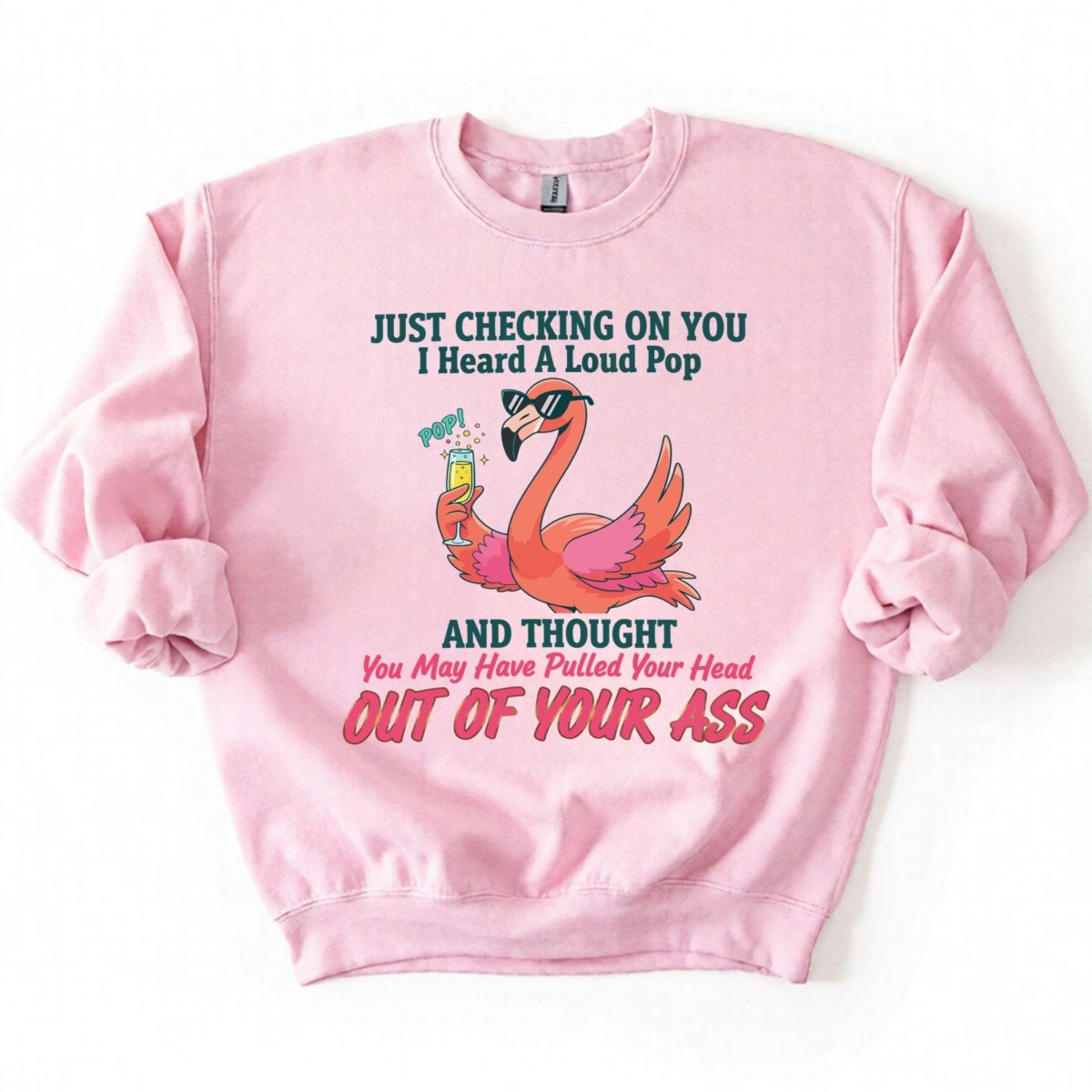 Bold Sarcastic Flamingo Graphic Tee - Hilariously Rude Quote Shirt - FlamingoAholic