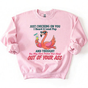 Bold Sarcastic Flamingo Graphic Tee - Hilariously Rude Quote Shirt - FlamingoAholic