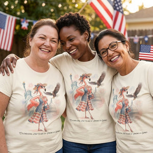 Celebrating 250 Years of American Spirit Patriotic Eagle Flamingo T-Shirt - FlamingoAholic