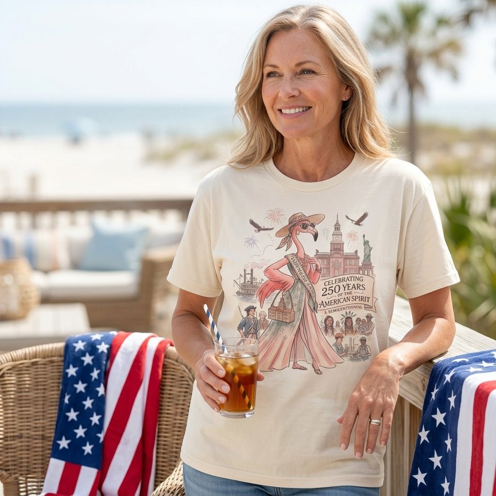 Celebrating 250 Years of The American Spirit Semicentennial Tee - FlamingoAholic