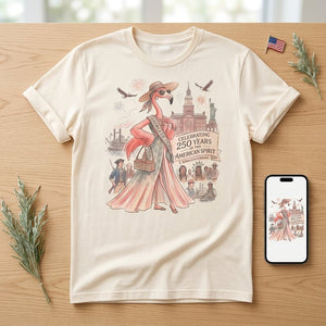 Celebrating 250 Years of The American Spirit Semicentennial Tee - FlamingoAholic