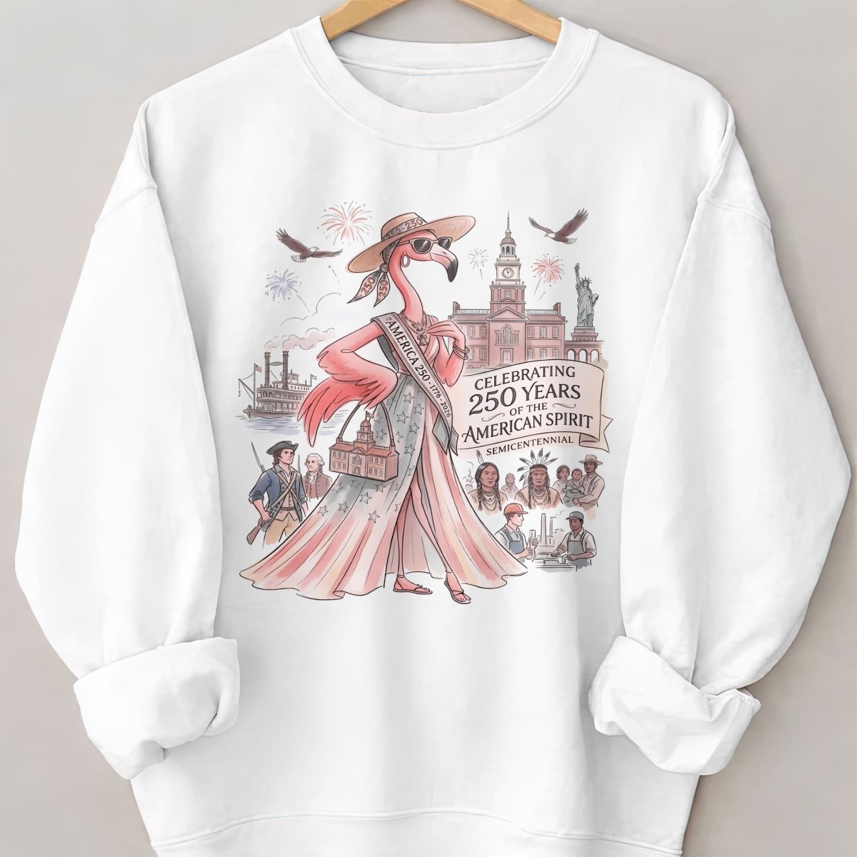 Celebrating 250 Years of The American Spirit Semicentennial Tee - FlamingoAholic